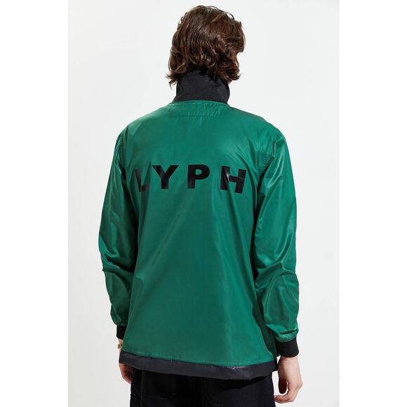 New Urban Outfitters LYpH Smitt Two-Tone Track Jacket $479  MEDIUM  Green/Black - Picture 3 of 4